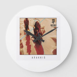 Arakkis Wall Clock, 25.4 cm Round Natural Wood Grote Klok