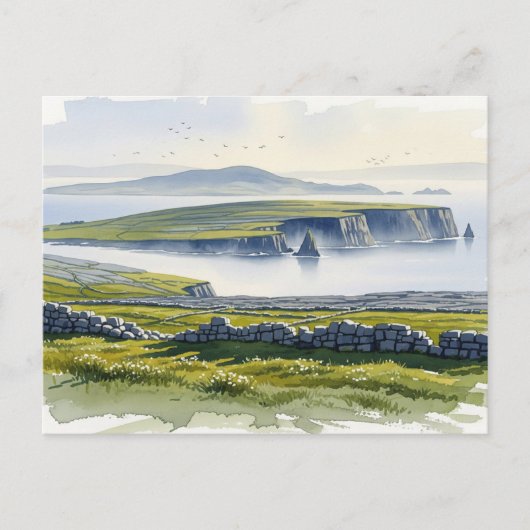 Aran Islands Ierland Reizen Briefkaart (Voorkant)