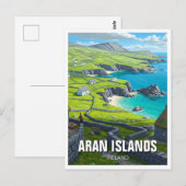 Aran Islands Ierland Reizen Briefkaart (Voorkant / Achterkant)