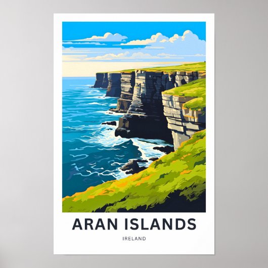 Aran Islands Ireland Reisprint Poster (Voorkant)