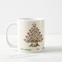 Aran Kabelbrei Kerstboom, Gepersonaliseerd