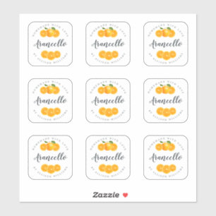 Arancello Mini Fles Label – 2 inch Vierkant