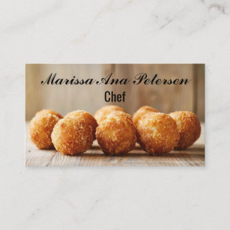 Arancini Italië Koken Chef gepersonaliseerd Visitekaartje