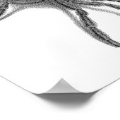 Aranea Avicularia, zwarte Cubaanse spin Poster (Hoek)