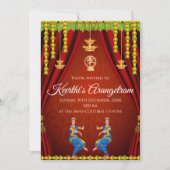 Arangetram uitnodiging & Arangetram ceremonie uitn (Voorkant)