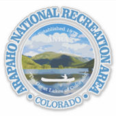 Arapaho NRA (rood) Sticker (Voorkant)