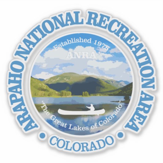 Arapaho NRA (rood) Sticker (Voorkant)