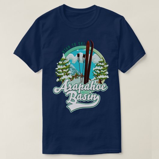 Arapahoe Basin Utah skiën T-shirt (Design voorkant)