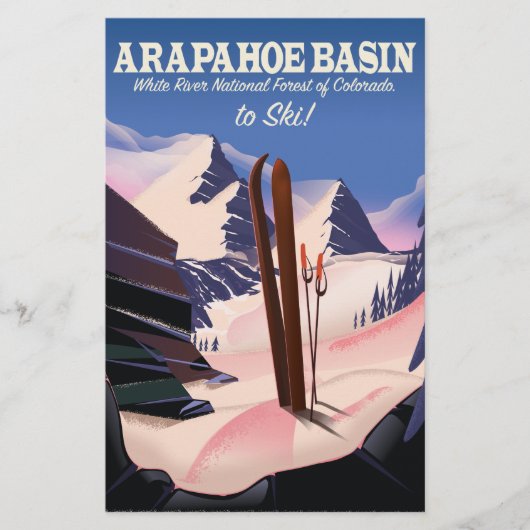 Arapahoe Basin, White River National Forest Ski Briefpapier (Voorkant)
