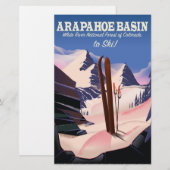 Arapahoe Basin, White River National Forest Ski Briefpapier (Voorkant / Achterkant)
