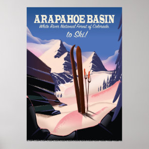 Arapahoe Basin, White River National Forest Ski Poster