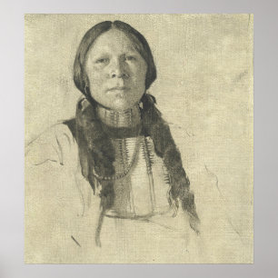 Arapahoe Boy - de Forest Bush Poster d'Art