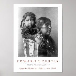 Arapsoke moeder met kind poster