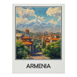 Ararat-heuvel met uitzicht op Armenia Perfect Poster