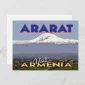 Ararat, Visit Armenia carte postale (Devant / Derrière)