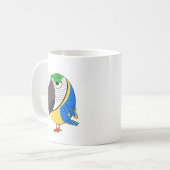 Ararauna Macaw Parrot Mug (Devant gauche)