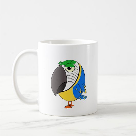 Ararauna Macaw Parrot Mug (Gauche)