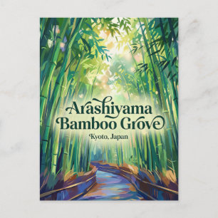 Arashiyama Bamboebos Japan Briefkaart