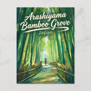 Arashiyama Bamboebos Japan Briefkaart
