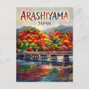 Arashiyama Bamboebos Japan Briefkaart