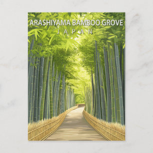 Arashiyama Bamboebos Japan Kyoto Natuur Briefkaart