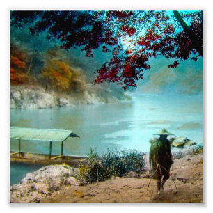 ARASHIYAMA TAKAGI Glass Magic Lantern Slide Foto Afdruk