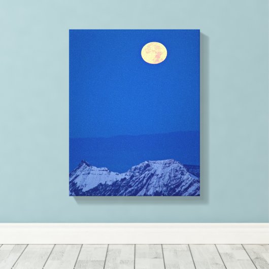 Aravis Mountains | Mont Blanc Range Canvas Afdruk (Insitu (Houten vloer))