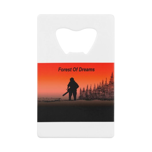 Arb Art Arborist Tree Chinezen Landschap Kredietkaart Flessenopener (Voorkant)