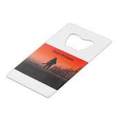 Arb Art Arborist Tree Chinezen Landschap Kredietkaart Flessenopener (Voorkant Gekanteld)