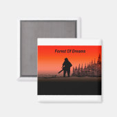 Arb Art Arborist Tree Chinezen Landschap Magneet (Voorkant / Achterkant)