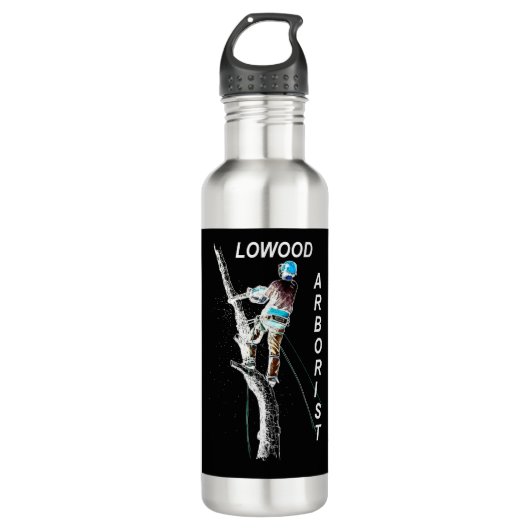 Arb Art Arborist Tree Chinezen Landschap Waterfles (Voorkant)