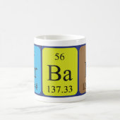 Arbab tasse de nom de table périodique (Centre)