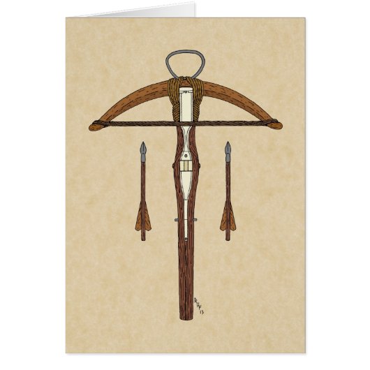 Arbalète médiévale avec boulons (Devant)