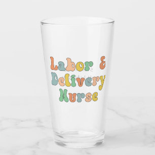 Arbeid en levering verpleegkundige Groovy Retro Glas