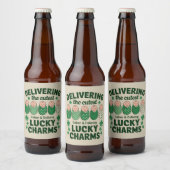 Arbeid & Levering Lucky Charm Nurse Shamrock Bier Etiket (Flessen)