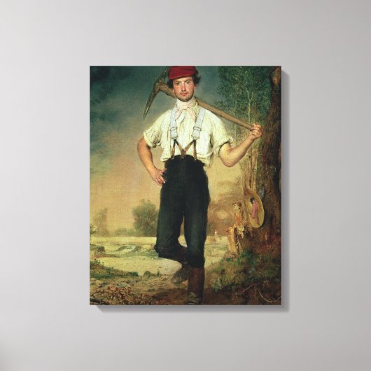 Arbeider, 1848 canvas afdruk (Voorkant)