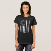 Arbeider American Distress Flag Car Mechanic Ameri T-shirt (Voorkant volledig)