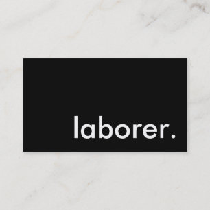 arbeider. visitekaartje