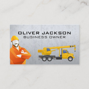 Arbeider Visitekaartje bouwtrekkend voertuig