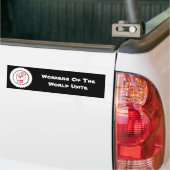Arbeiders van de Wereldeenheid Bumpersticker (Op Truck)