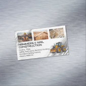 arbeiders | zware machines | aannemer magnetisch visitekaartje (Voorbeeld)