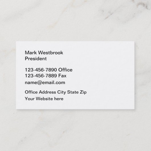 Arbeidsbureau Personeelsdiensten Visitekaartje (Achterkant)