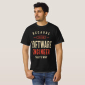 Arbeidscontractant van software-engineer t-shirt (Voorkant volledig)