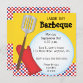 Arbeidsdag barbecue kaart (Voorkant / Achterkant)