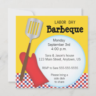 Arbeidsdag barbecue kaart