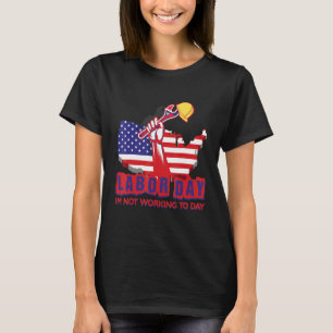 arbeidsdag - ik werk niet aan het dagelijkse ontw t-shirt