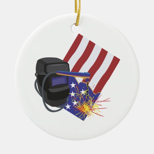 Arbeidsdag Keramisch Ornament (Voorkant)