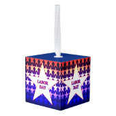 Arbeidsdag Kubus Ornament (Achter hoekig)