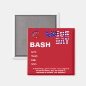 Arbeidsdag - magneet (Voorkant / Achterkant)