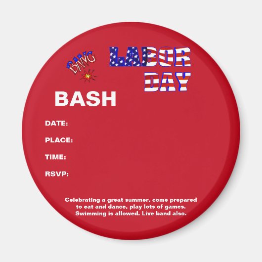 Arbeidsdag - magneet (Voorkant)